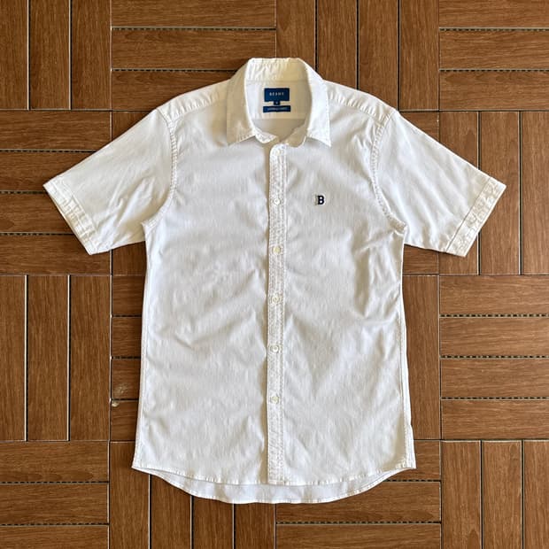 Beams logo cotton 1/2 shirts