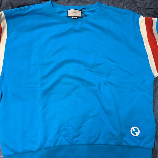 XL 구찌 블루 스웻 맨투맨 새상품