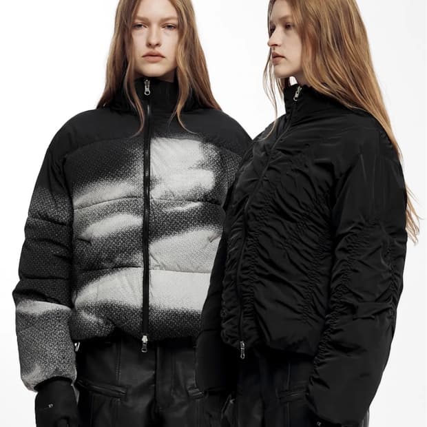 나체 글레어 리버시블 패딩 블랙