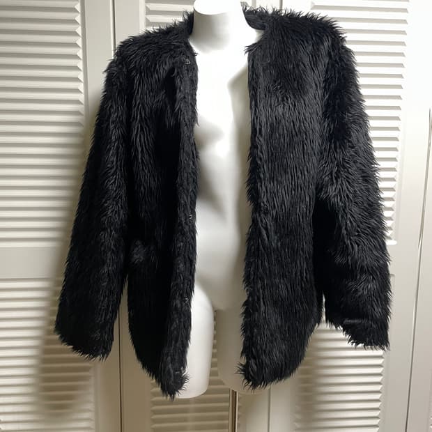 Soft Fur Jacket Black OS