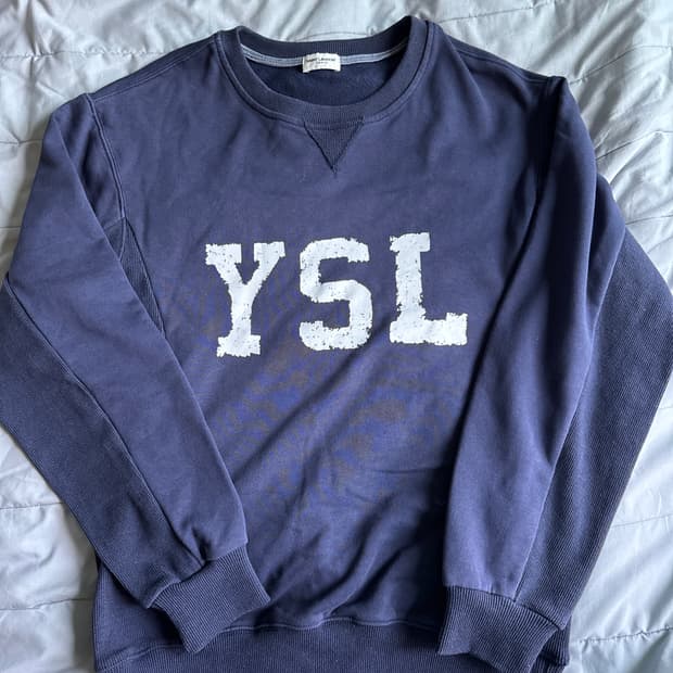생로랑 YSL 네이비 맨투맨 남녀공용