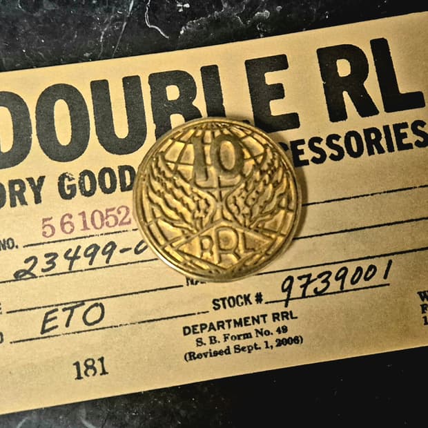 RRL 더블알엘 오모테산도 10주년 브로치 뱃지 핀