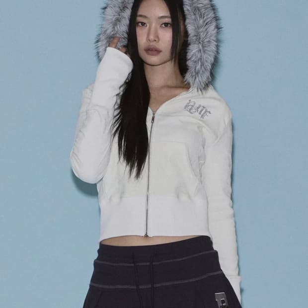 Mari Fur Hoodie Jacket (Ver.2) (White)