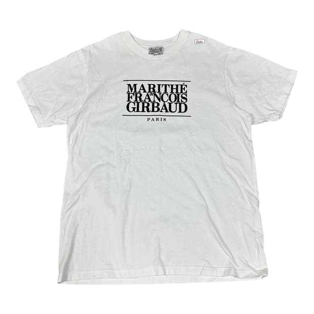 ✨ (바배) 마리떼 프랑소와 저버 빅로고 화이트 반팔티 