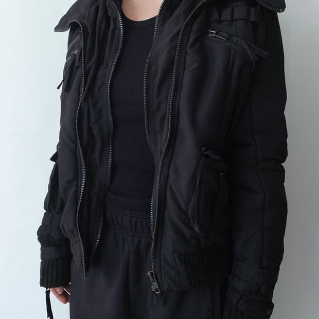 Black Utility Padded Jacket