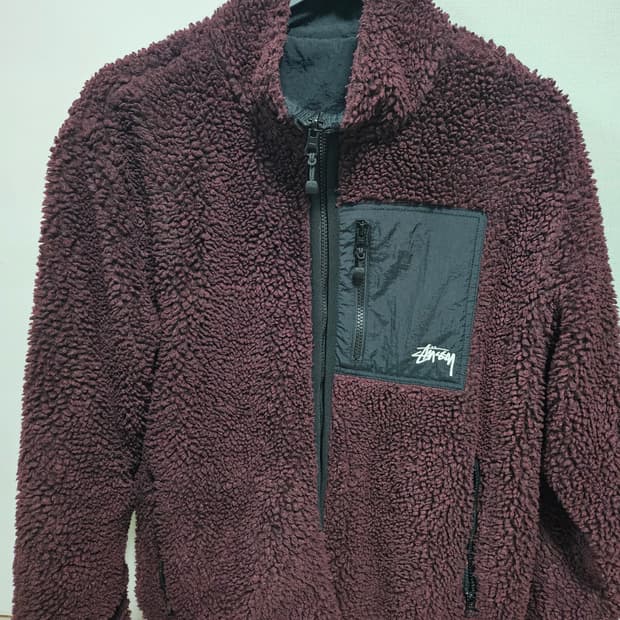 스투시 쉐르파 버건디 M