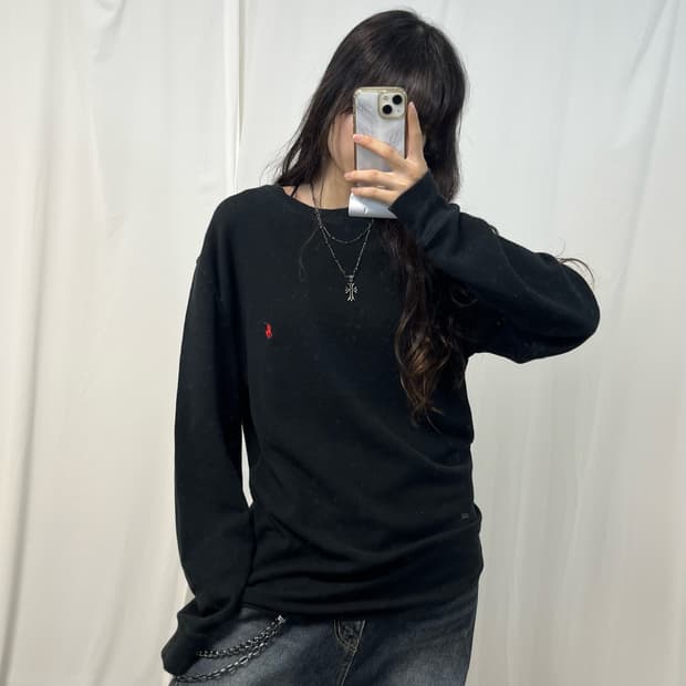 Polo black waffle T-shirts