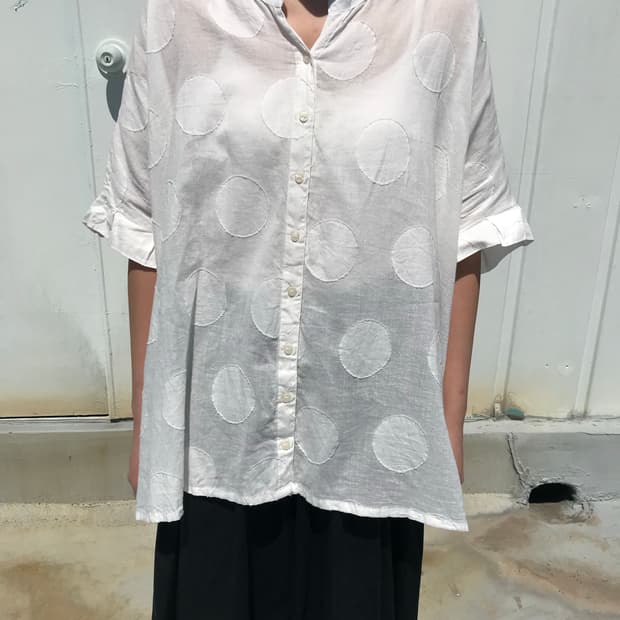 사만사모스 모리걸 도트 블라우스 