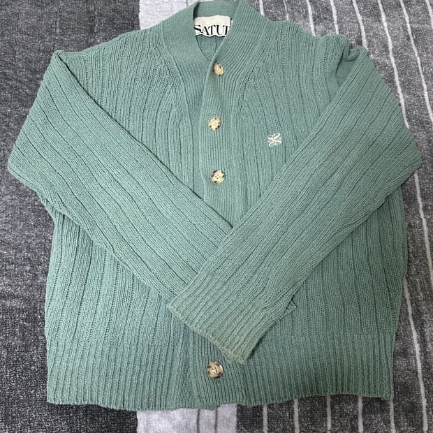 세터 가디건 그린