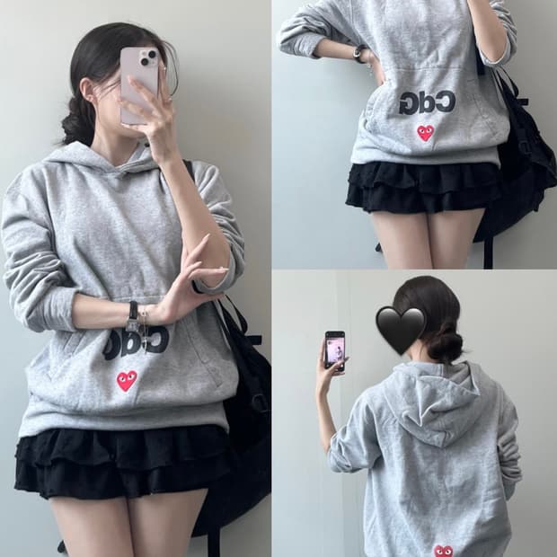 꼼데가르송 후드티