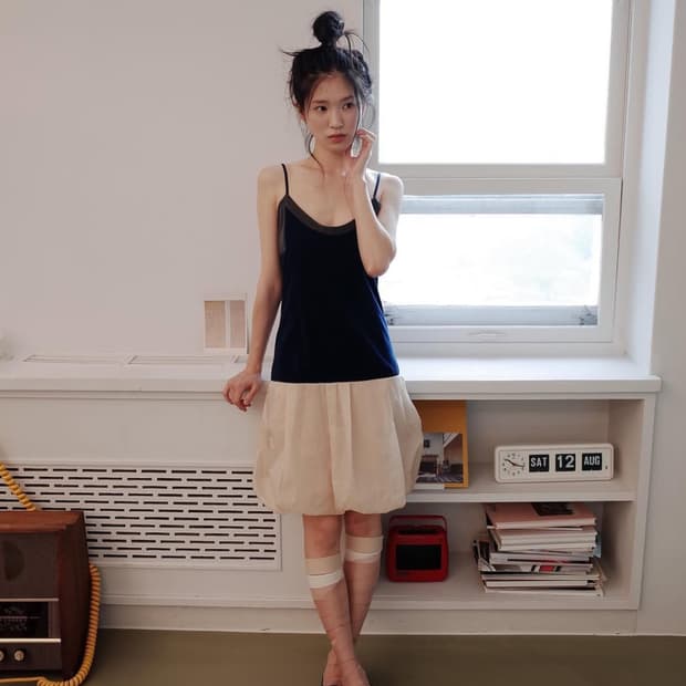 샵페어리 볼륨 저지 드레스