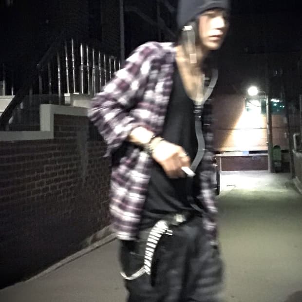 (Pinklatte)Studded check shirts