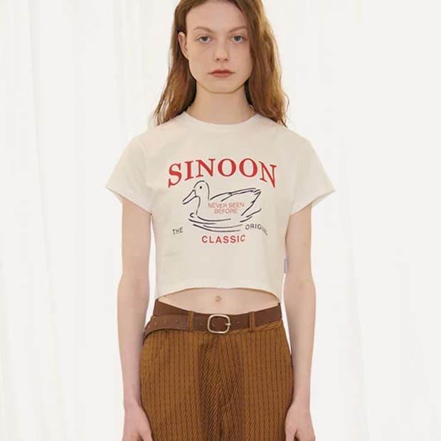 시눈 DUCKLING CROP T-SHIRT
