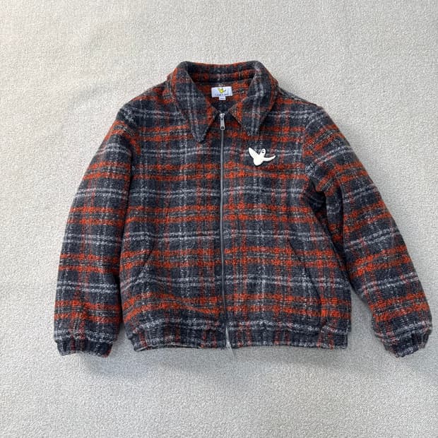 S 와릿이즌 퀼팅 체크 자켓 0223T
