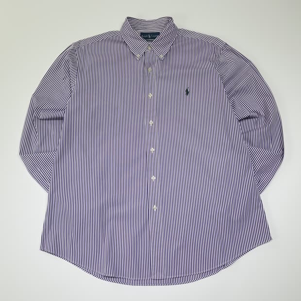 CL815 XL 폴로 00s 스트라이프 퍼플 셔츠 남방