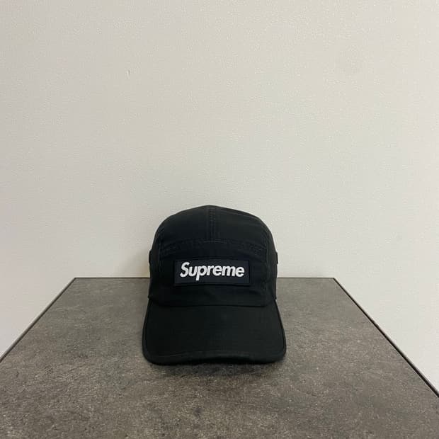 (OS) 슈프림 박스로고 캠프캡 모자 22FW 밀리터리 블랙