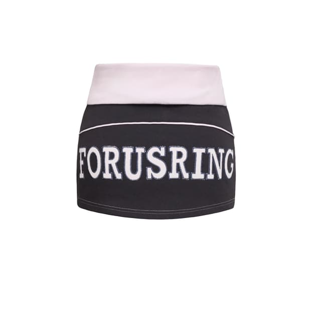 포어링 forusring 베베 트레이닝 스커트 차콜