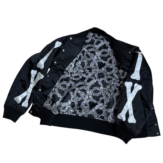 넘버나인 본 배색 블루종 자켓