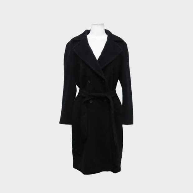 막스마라 캐시미어 울 벨트 롱 코트 62123