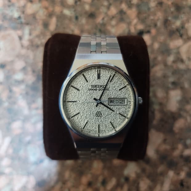 70s 세이코 하이엔드 그랜드 쿼츠 스노우 다이얼 (레어)