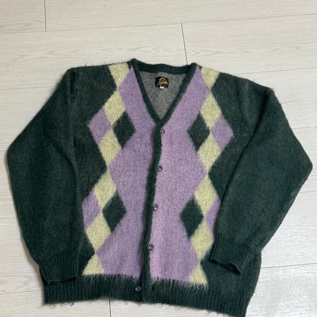 니들스 모헤어 가디건 S