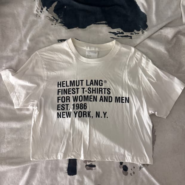 Helmut lang 헐뮤트랭 반팔티셔츠