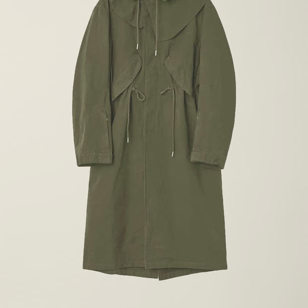 EE 피쉬테일 코트 카키