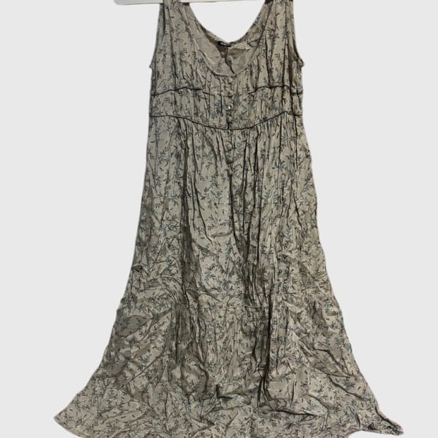 빈티지 나뭇잎 패턴 원피스