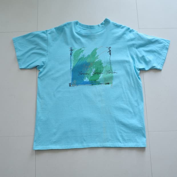 90s USA 보스턴 아트 프린팅 싱글스티치 티셔츠