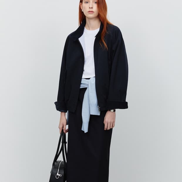 던스트 해링턴 자켓 딥네이비 xs