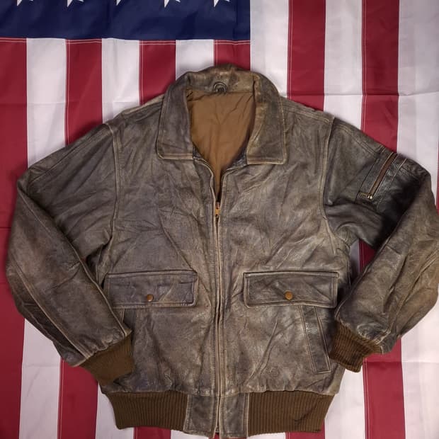 90's 일본판 빈티지 리얼레더 힝공지켓