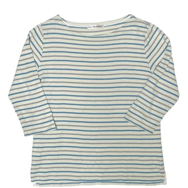 Blue&gray stripe t shirt