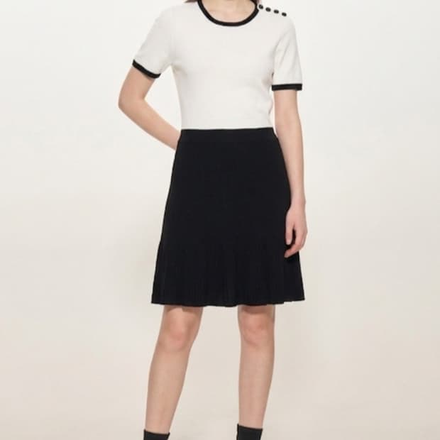 (새상품)칼라거펠트 니트 원피스 S사이즈