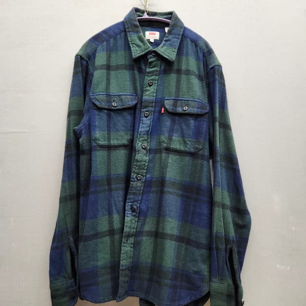 리바이스 웨스턴 타탄 체크 플란넬 셔츠 S(M~L) 남여공용