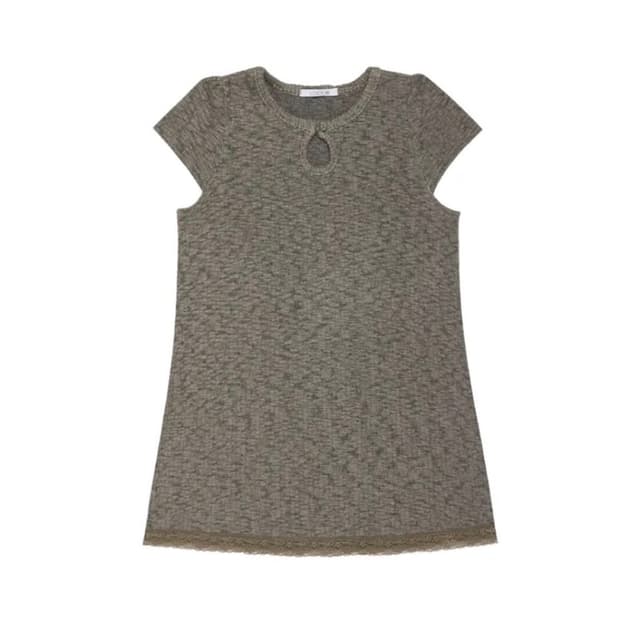 Weird Drop Top Dress Khaki Charcoal