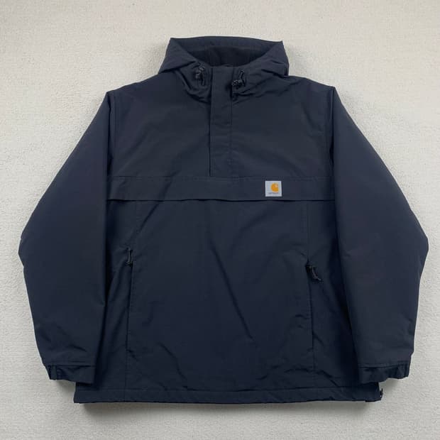 칼하트 WIP 님버스 풀오버 아노락 자켓 블랙