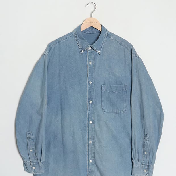  G U Washed Denim Shirts