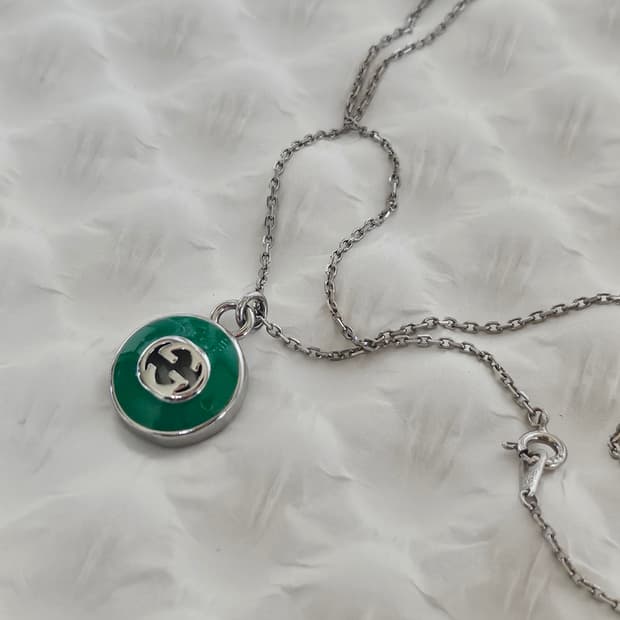 925실버 구찌 정품 빈티지 업사이클링 목걸이