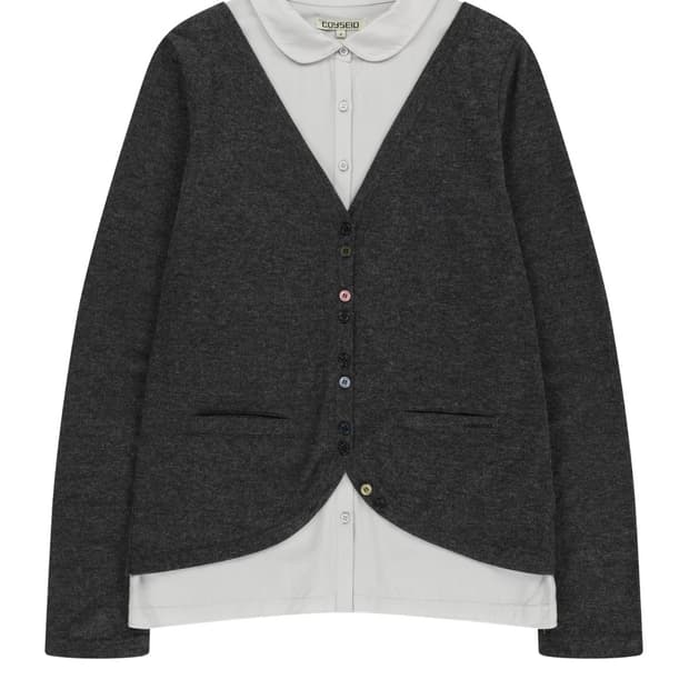 코이세이오 레이어드 셔츠 가디건 1사이즈