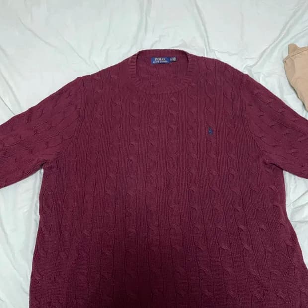 폴로 케이블니트