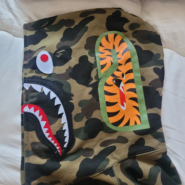 Bape 남자 후드 샤크 XL