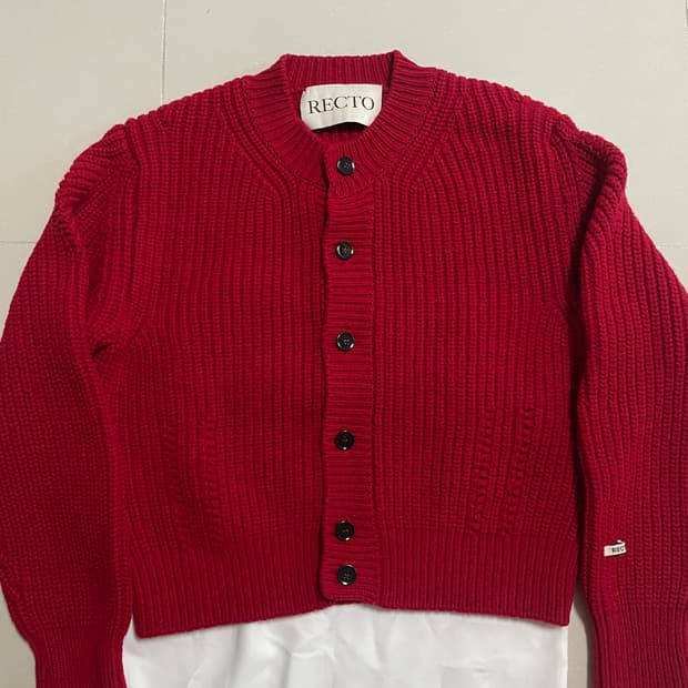 렉토 청키 가디건 23FW