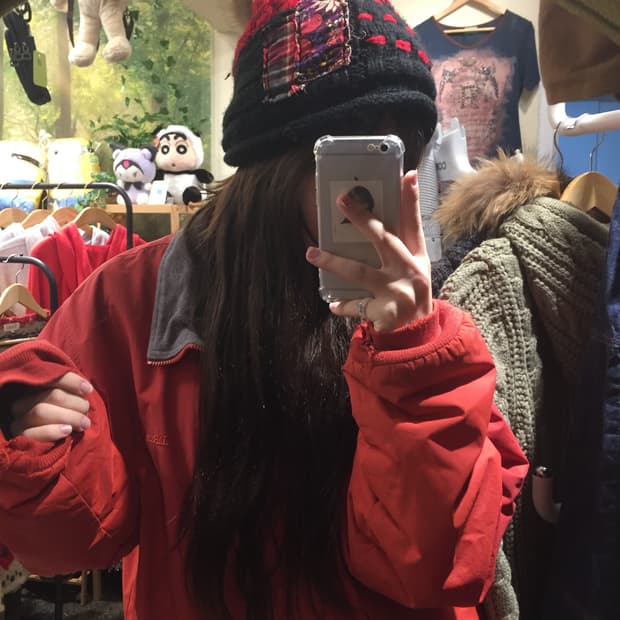 빈티지 패치 비니