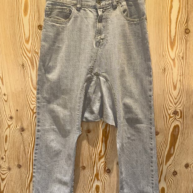 꼼데가르송 간류 사루엘 신치백 데님 팬츠