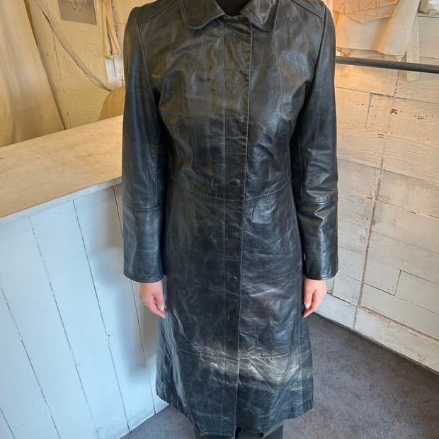 Gap 2001 old gap  leather long coat