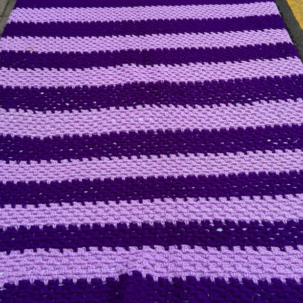 빈티지 소품 USA 크로셰 블랭킷