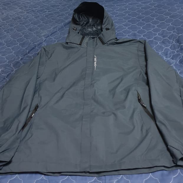 기능성 바람막이 후디 자켓 차콜 (L)