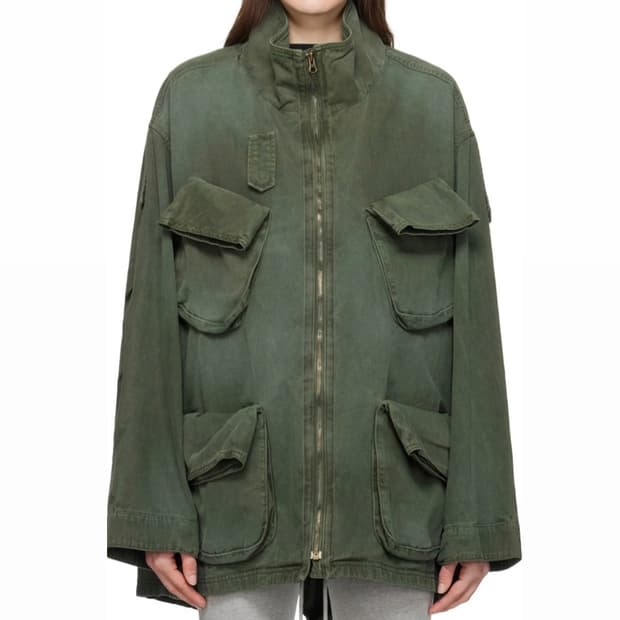 openyy cargo pocket field 카고포켓필드자켓 카키