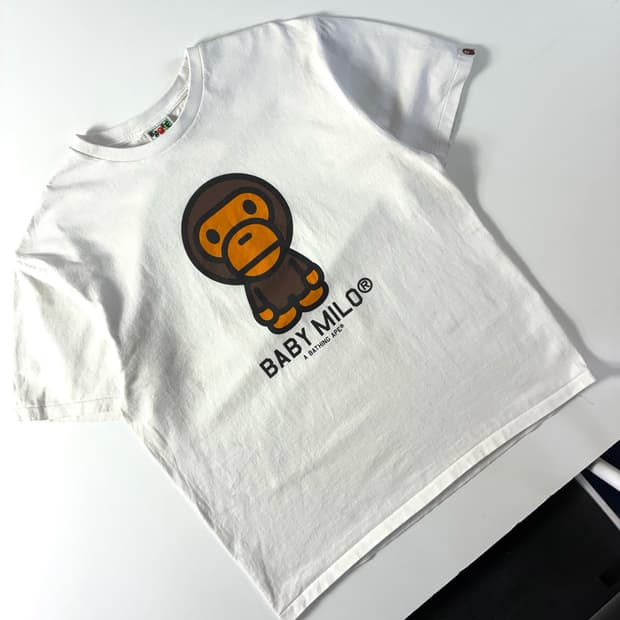 Bape  베이프 코튼 베이비 마일로 반팔 티셔츠 