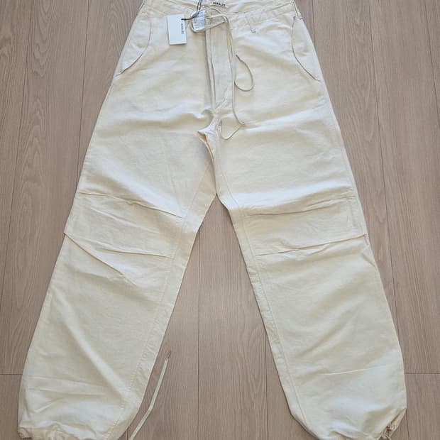 AURALEE 리넨 코튼 팬츠